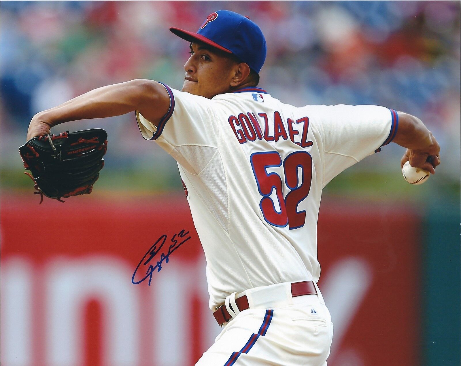 Autographed 8x10 SEVERINO GONZALEZ Philadelphia Phillies Photo Poster painting - COA