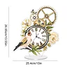 Acrylic Special Shape Flower Bird Diamond Painting Clock Ornaments Kit