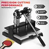 [US Local Warehouse] Table Tennis Racket Rubber Cutting Machine Precision Table Tennis Rubber Cutter Double Roller Bearing Design with 8mm Thickness Base Plate Effortless Edge Trimming Pasting for Ping Pong Bat