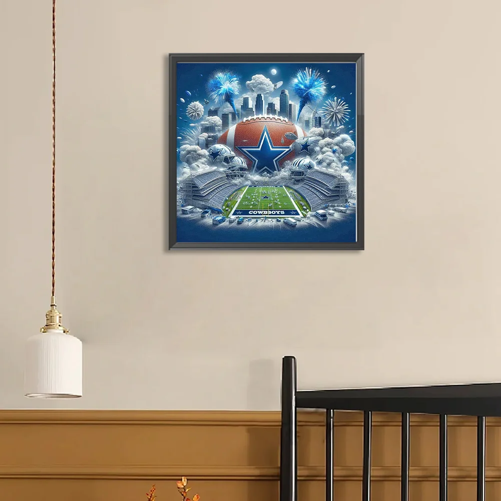 Diamond Painting - Full Round Drill - Dallas Cowboys(Canvas|40*40cm)