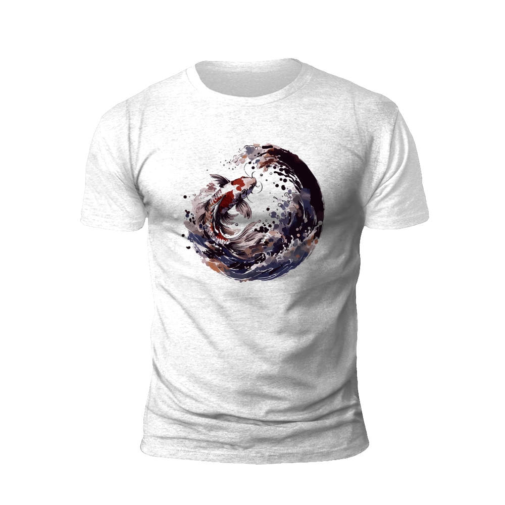 Yin Yang Koi: The Harmony of Opposites T-shirt