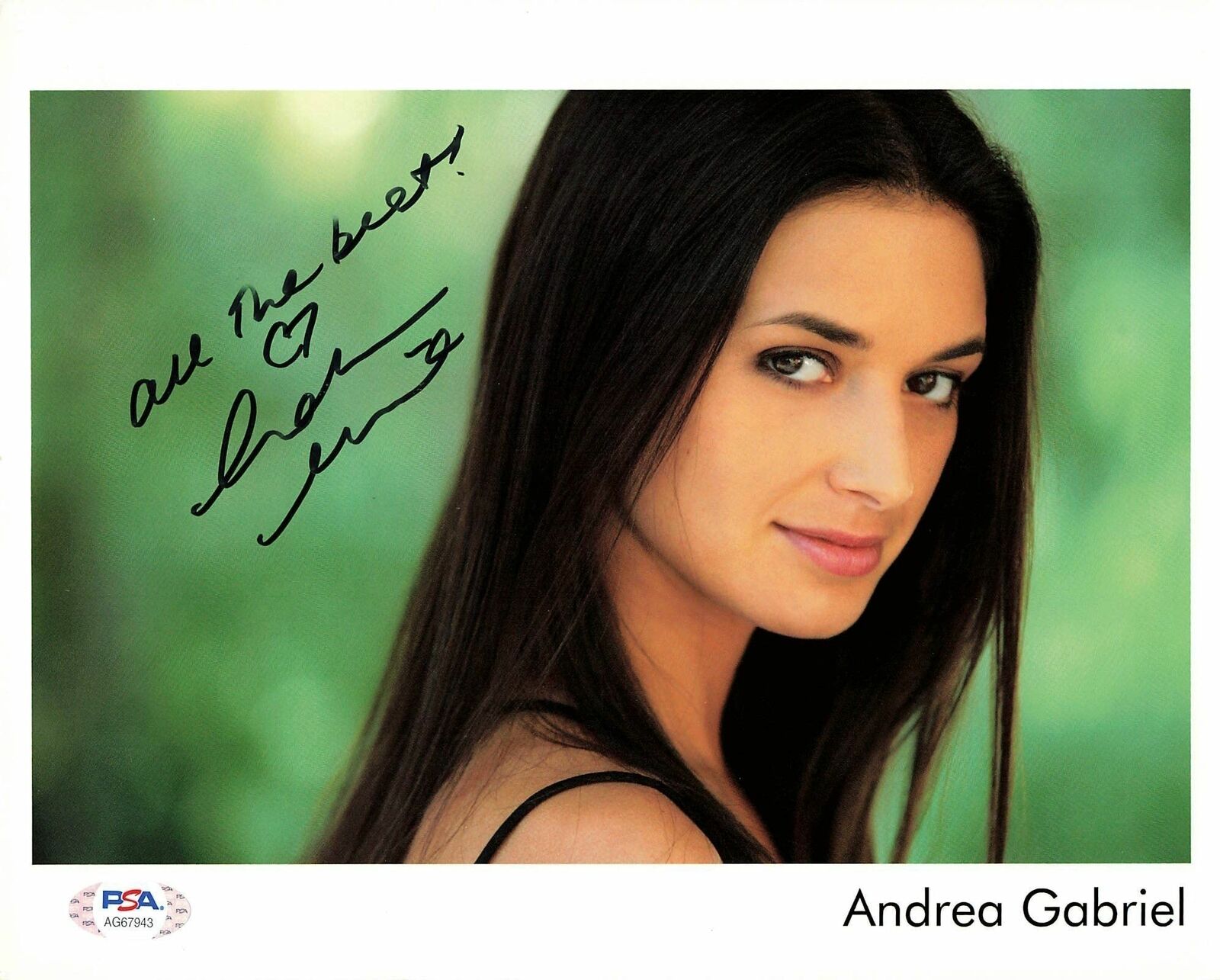 Andrea Gabriel signed 8x10 Photo Poster painting PSA/DNA Autographed