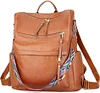 Damen Rucksack Elegant,PU Leder Große Rucksack, Damen Ledertasche Casual,Leichtgewicht Reiserucksack Umhängetaschen,Daypack Schultertasche Mode