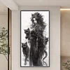 Black Cat Girl-11CT Stamped Cross Stitch 50*100cm/19.69*39.37in(Big Size)