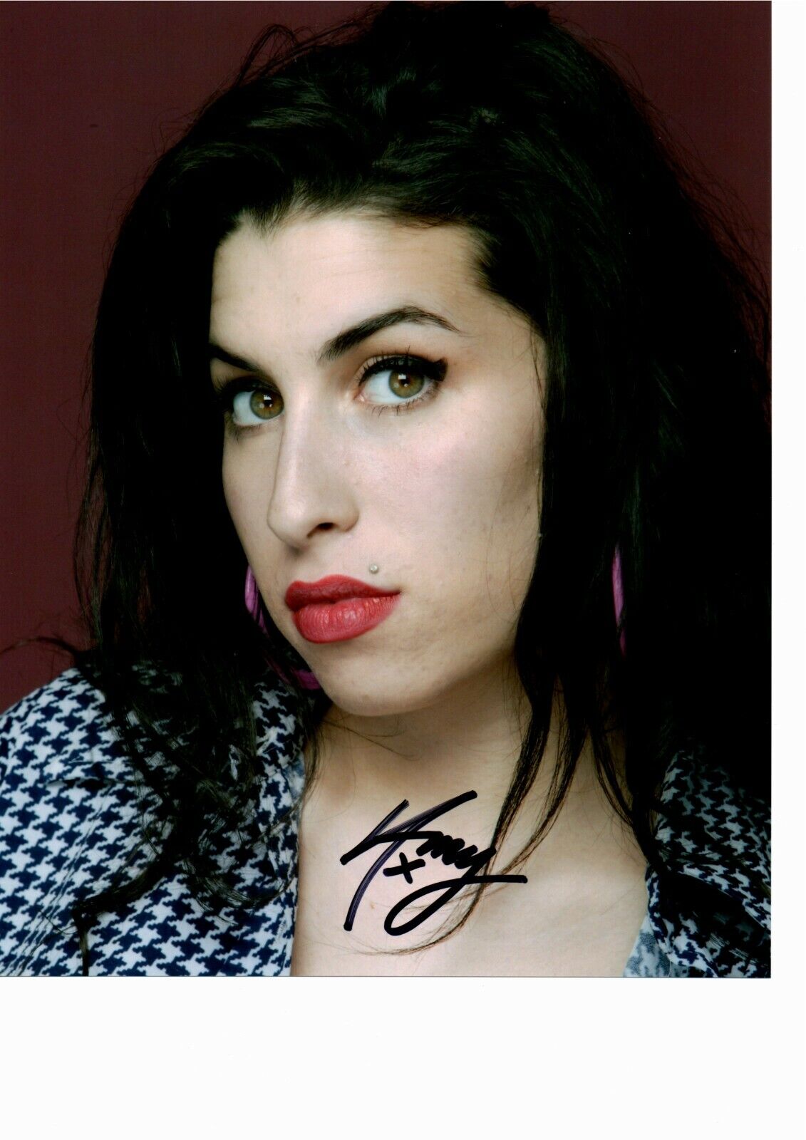 Amy Winehouse 8x6 INCH autograph signed Photo Poster painting