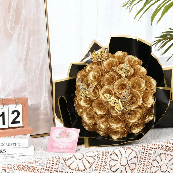 💕Glitter Rose Bouquet💕 - An Ideal Expression of Love(Buy More