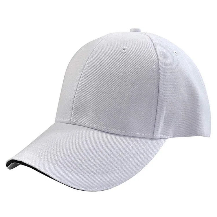 Unisex 6 Panel Plain Baseball Cap Basic Curved Visor Snapback Red Black Pink Brown Orange Various Solid Colors
