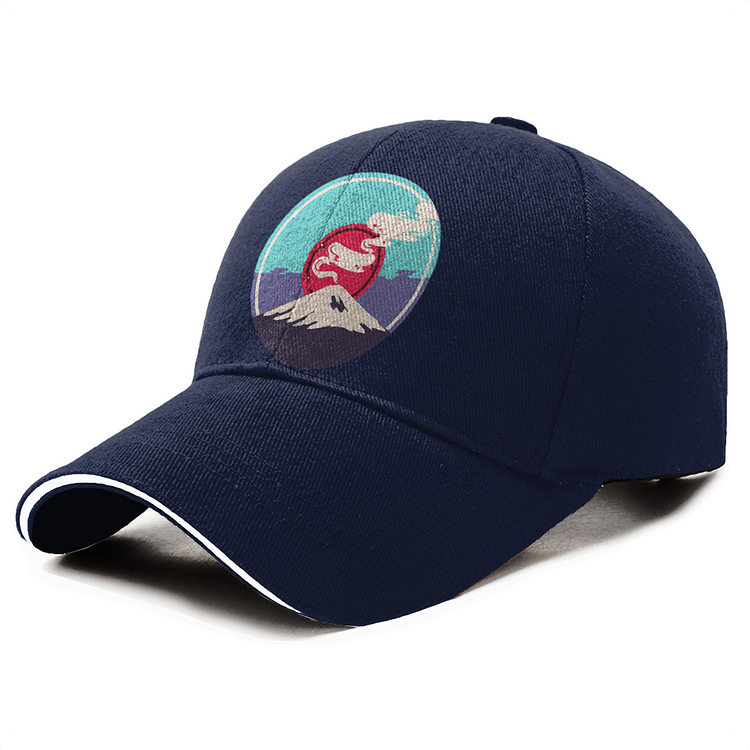 100% Cotton Dad Hat Adjustable Mount Fuji Japan Baseball Cap