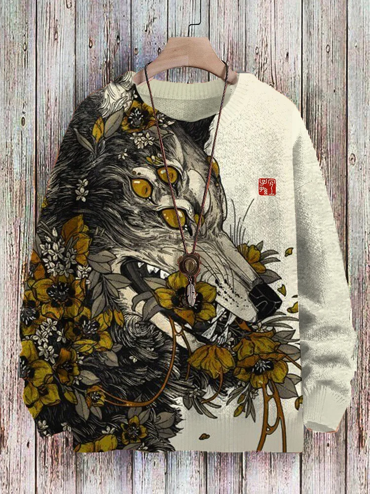 Art shop print sweatshirt