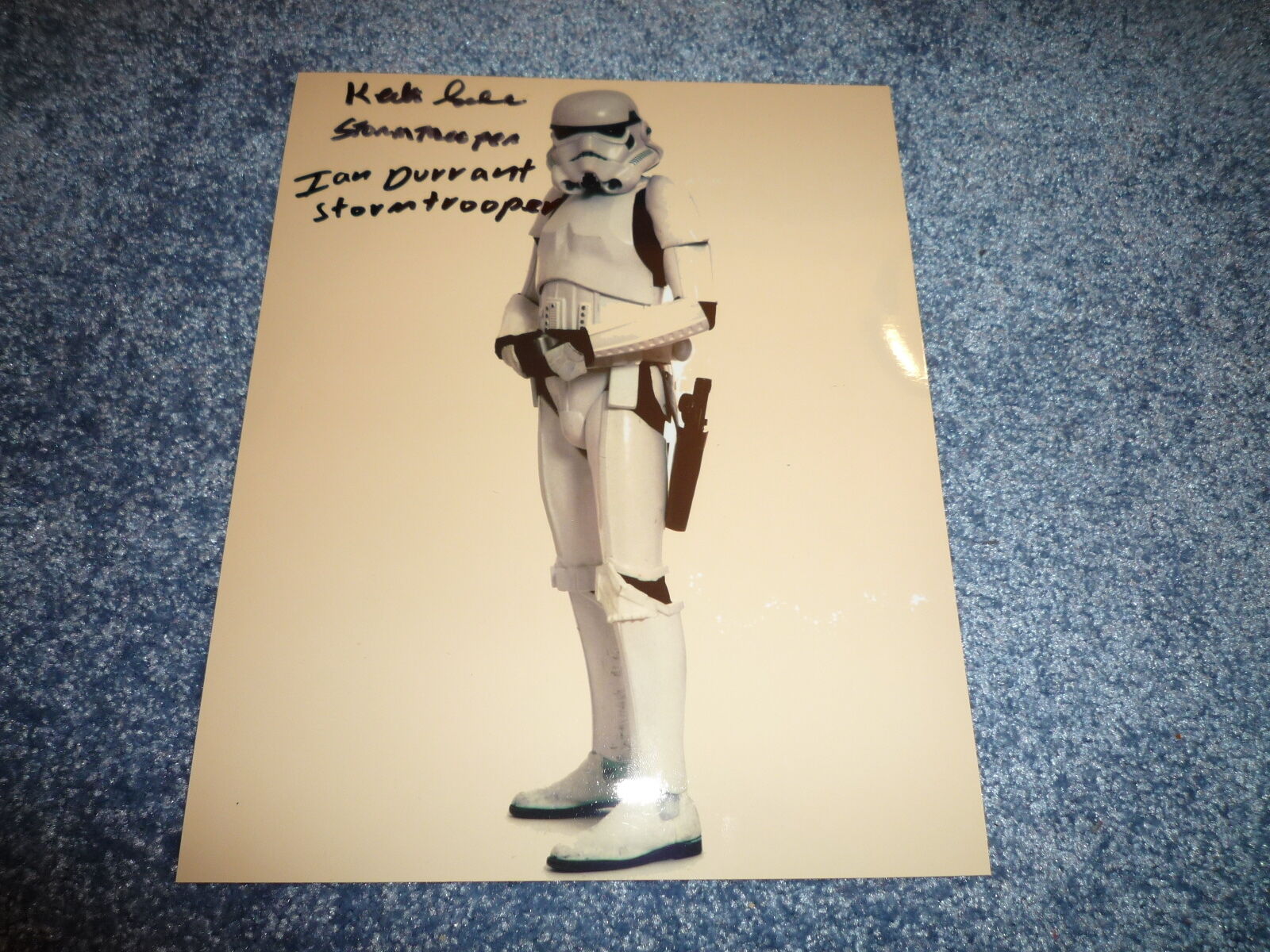 KEITH SWADEN & IAN DURRANT signed autograph 8x10 InPerson STAR WARS Stormtrooper