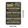 Dads Garage Rules - Metal Tin Signs(8*12Inch/12*16Inch)