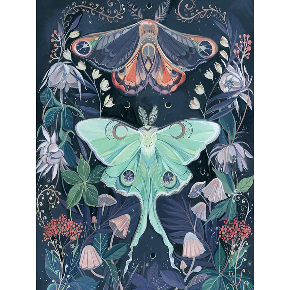 

Moth Insect - Round Drill Diamond Painting - 40*30CM, 501 Original