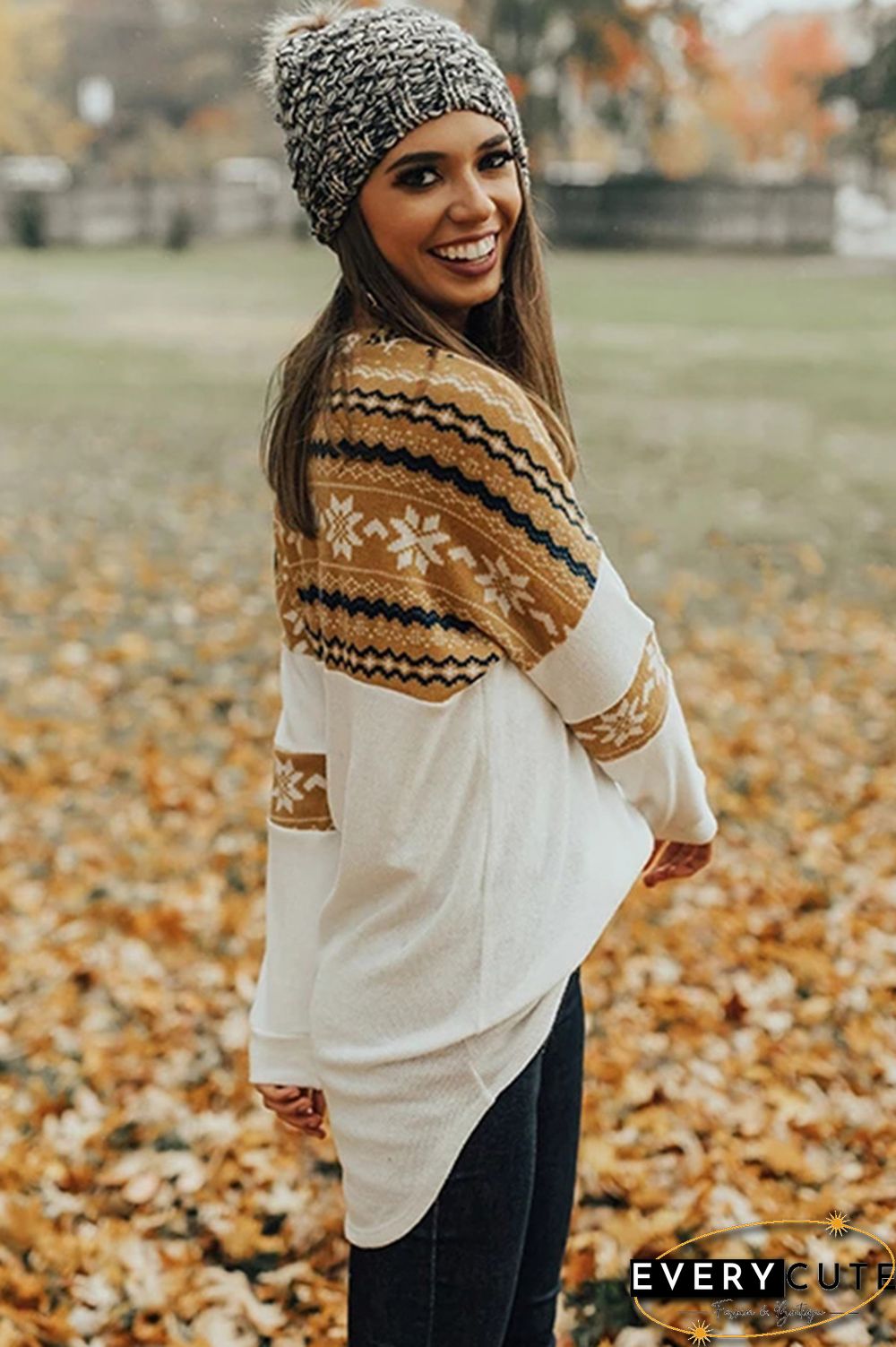 Yellow On Santa's Nice List Shift Blouse