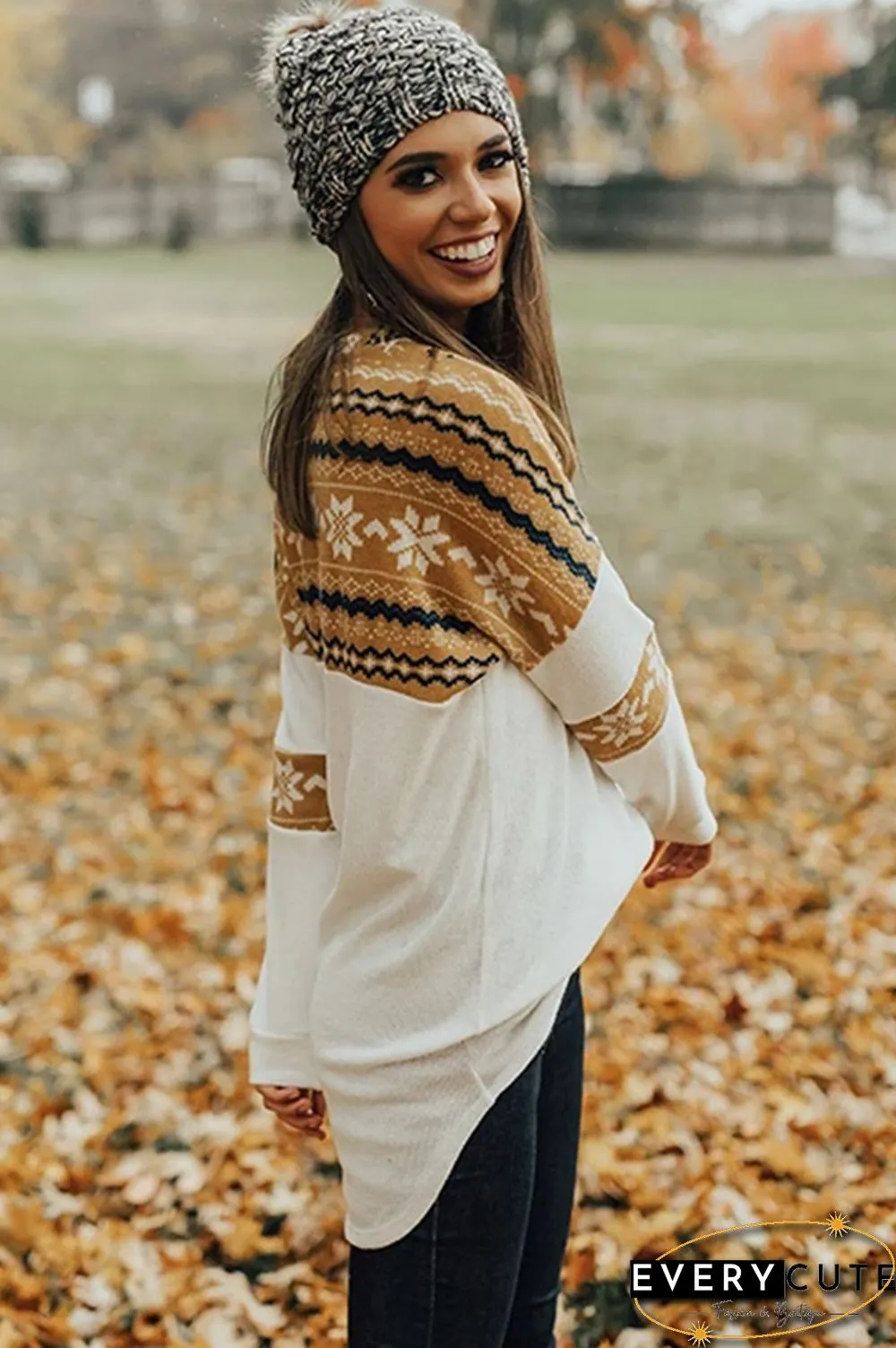 Yellow On Santa's Nice List Shift Blouse