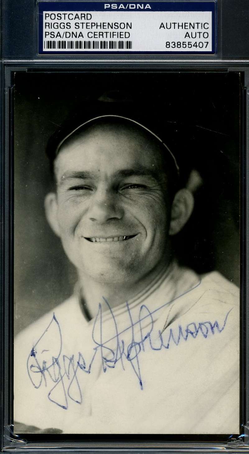 Riggs Stephenson Psa/dna Photo Poster painting Postcard Signed Authentic Autograph