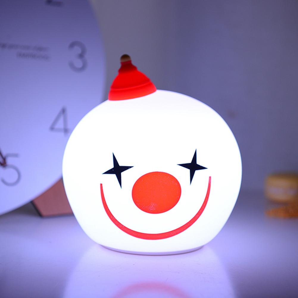 Silicone USB LED Pat Lamp Clown Shape Energy Save Table Night Light (Happy) от Cesdeals WW