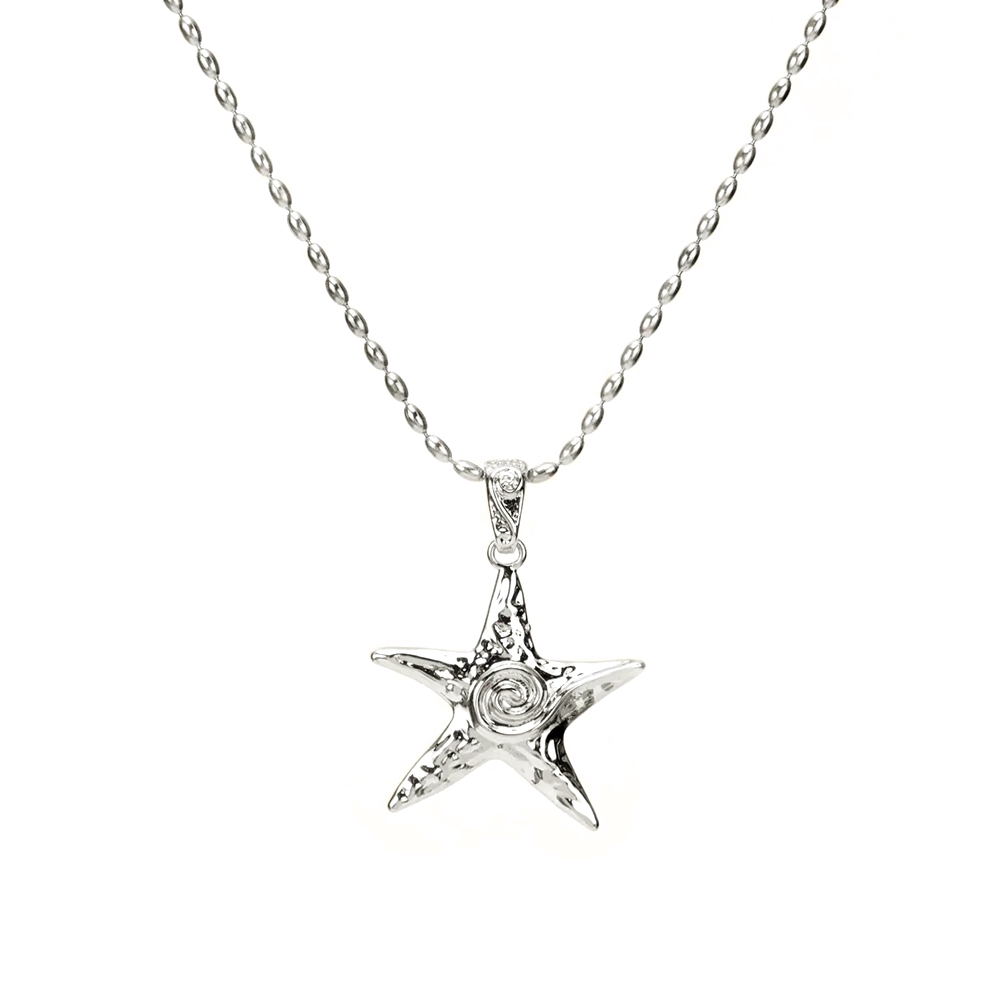 Starfish Necklace in Silver