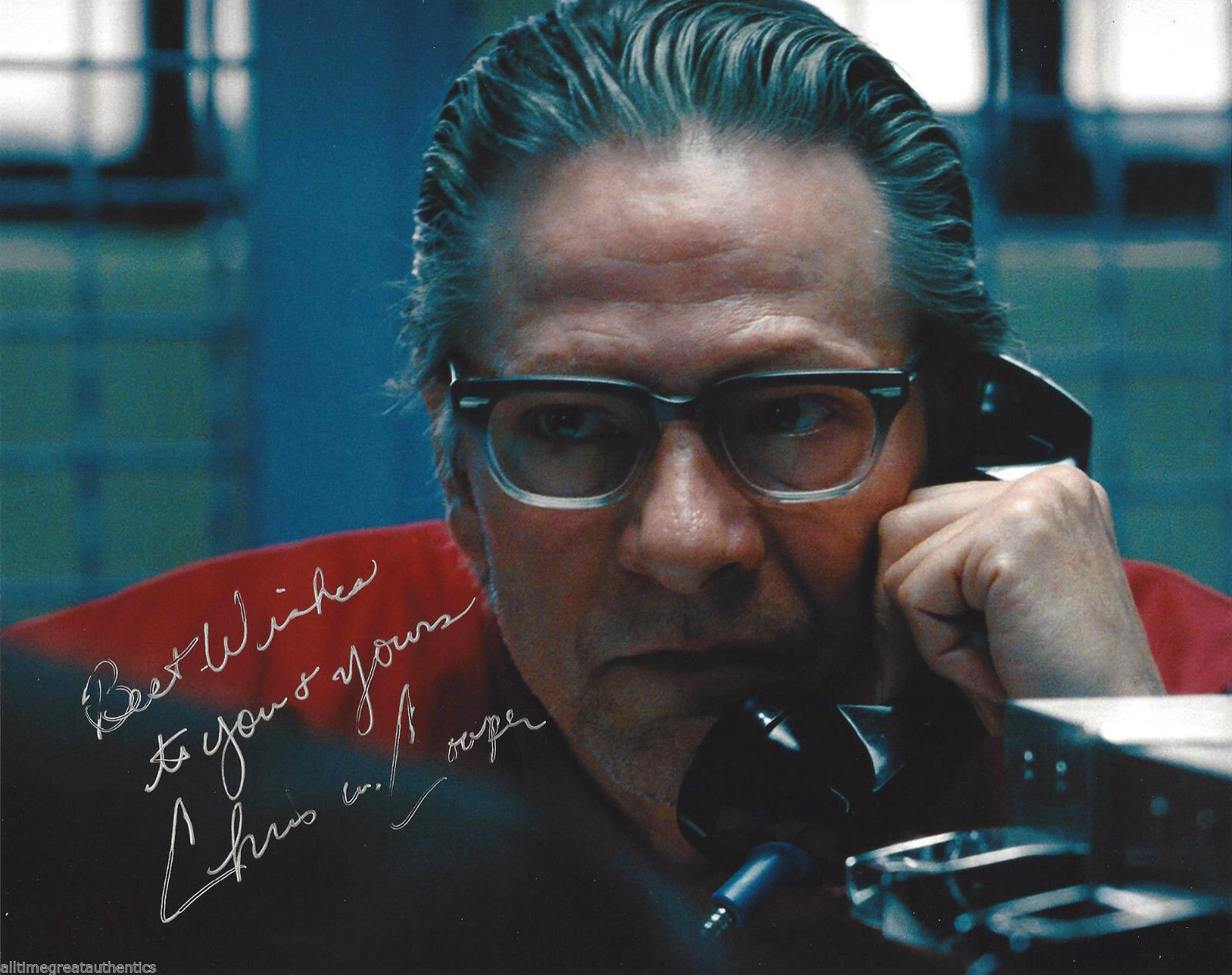 CHRIS COOPER SIGNED AUTHENTIC 'THE TOWN' 8X10 Photo Poster painting COA ACTOR BOURNE IDENTITY