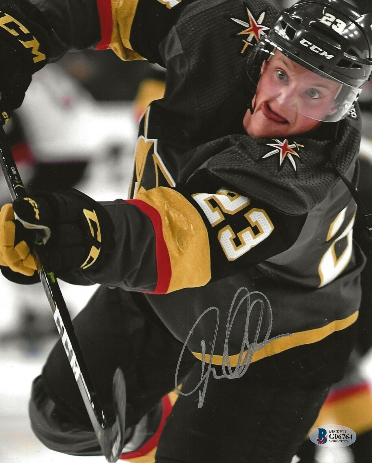 Daniel Carr signed Vegas Golden Knights 8x10 Photo Poster painting autographed Beckett