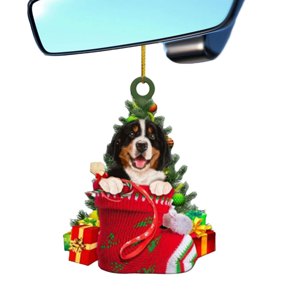 Xmas Tree Hanging Animal Pendants Cute Christmas Decorations for Cat/Dog Lover