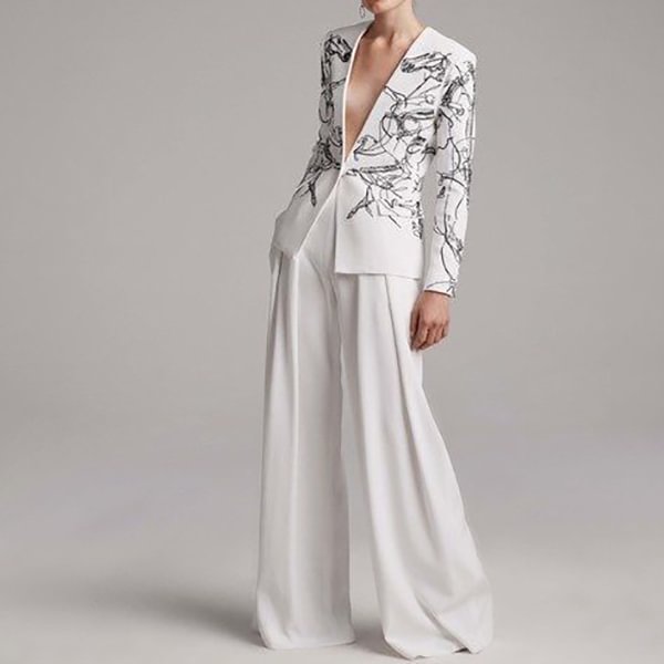 Fashion Printed Women's Suit