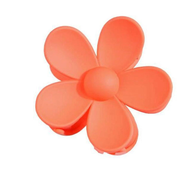 Women’s Sweet Korean Style Flower Plastic Stoving Varnish Hair Claws