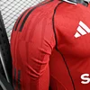 2025/2026 Player Version Long Sleeve Manchester United Home Football Shirt 1:1 Thai Quality