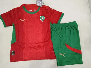 2024/2025 Morocco National Team Home Football Shirt 1:1 Thai Quality Kids Size