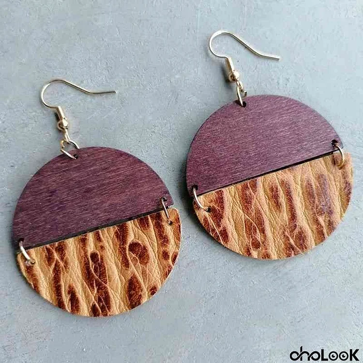 Round Drop Earrings