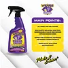 Wizards Power Clean Wheel and Tire Cleaner - Non Caustic and No Acid Biodegradable Interior Car Cleaner - Safe on All Kinds of Wheels - Dissolves Grease, Brake Dust and Road Grime - 22 oz
