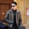[Winter Gift] Men's Faux Fleece Lined PU Leather Warm Jacket