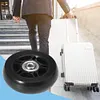 1 Pair Rubber Casters Mute Trolley Case Wheels Deluxe Repair Tool (54*18mm)