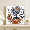 Diamond Painting - Partial Special Shaped Drill - Halloween Skull(Canvas|30*30cm)