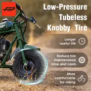 frp db003 50cc 2 冲程迷你越野车迷你自行车汽油动力越野车越野车迷你自行车汽油摩托车 165 磅最高时速 20 英里/小时详情 8