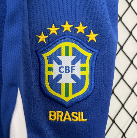 2004 Retro Brazil Home Kids Kit Football jersey Thai Quality