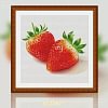Strawberry-14CT Stamped Cross Stitch Egyptian Cotton 50*50cm/19.69*19.69in