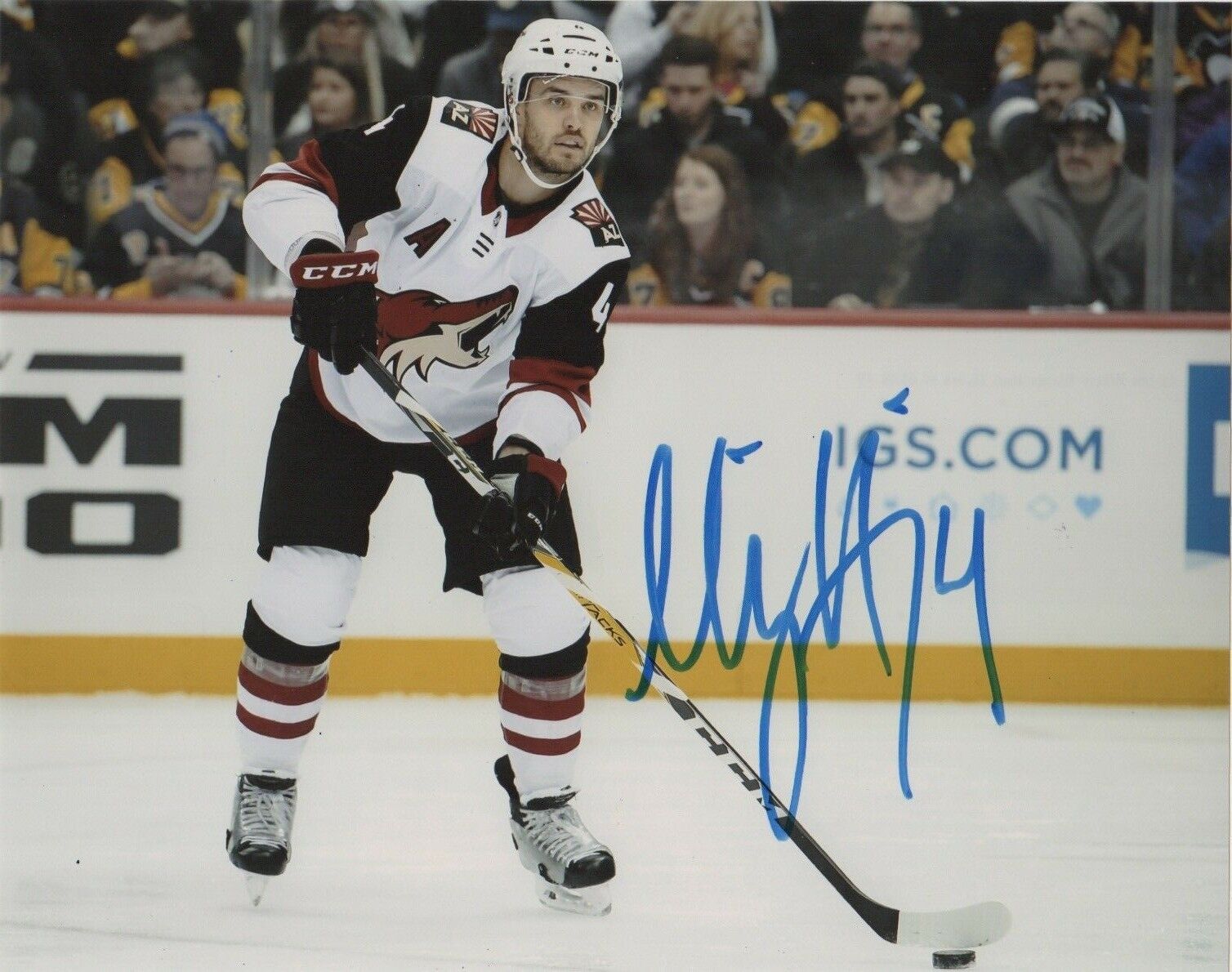 Arizona Coyotes Niklas Hjalmarsson Autographed Signed 8x10 Photo Poster painting COA #4