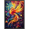 (US Only)Full Embroidery cotton Thread 9CT Printed Phoenix Cross Stitch Kit 60x88cm