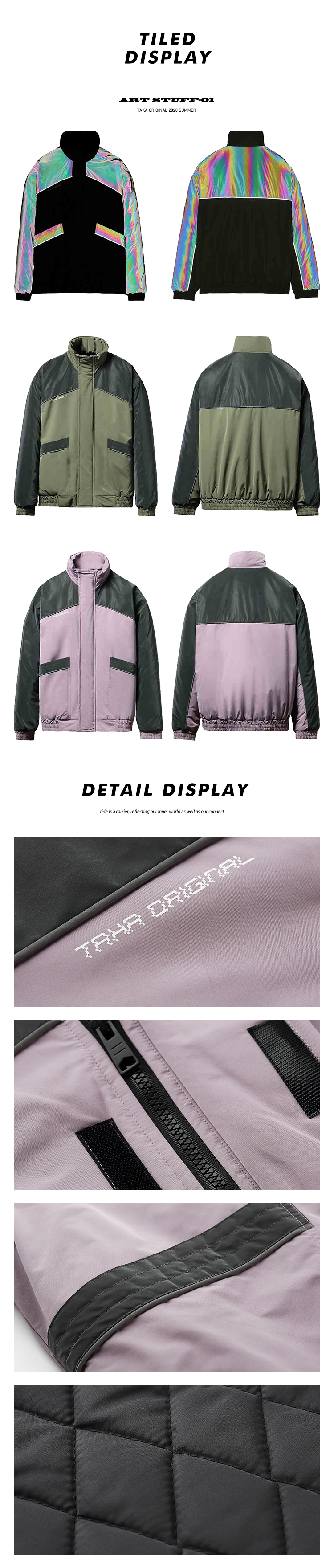TAKA ORIGINAL REFLECTIVE BASEBALL JACKET
