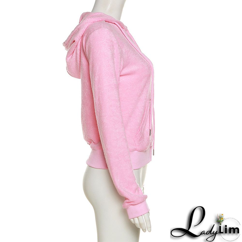 Fall Women's Fashion Hooded Zip Slim Fit Casual Sports Cardigan 2PC Set