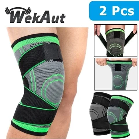 pornhint Pornhint 1Pair Men Women Sports Knee Support Compression Sleeves Joint Pain Arthritis Relief Running Fitness Elastic Wrap Brace Knee Pads