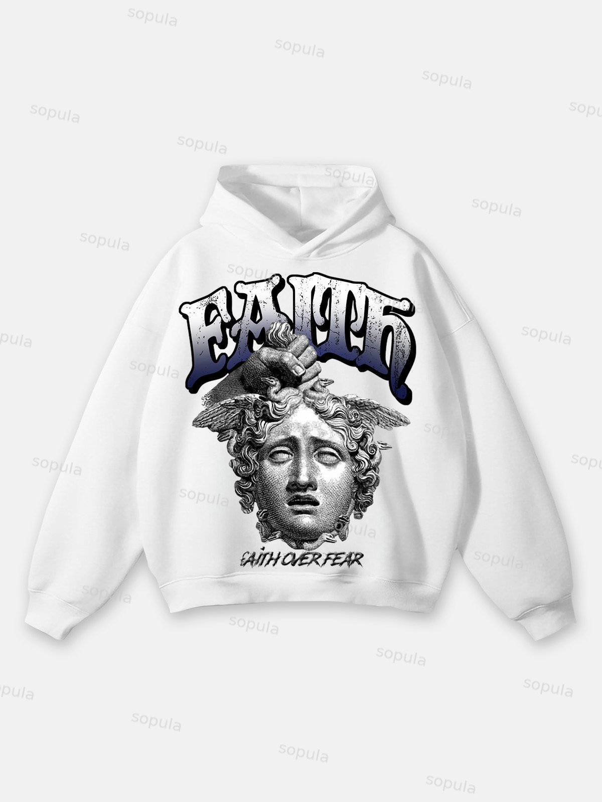 Sopula Fearless Faith Over Fear Graphic Hoodie - Sopula｜Premium Graphic Tees & Graphic Clothing