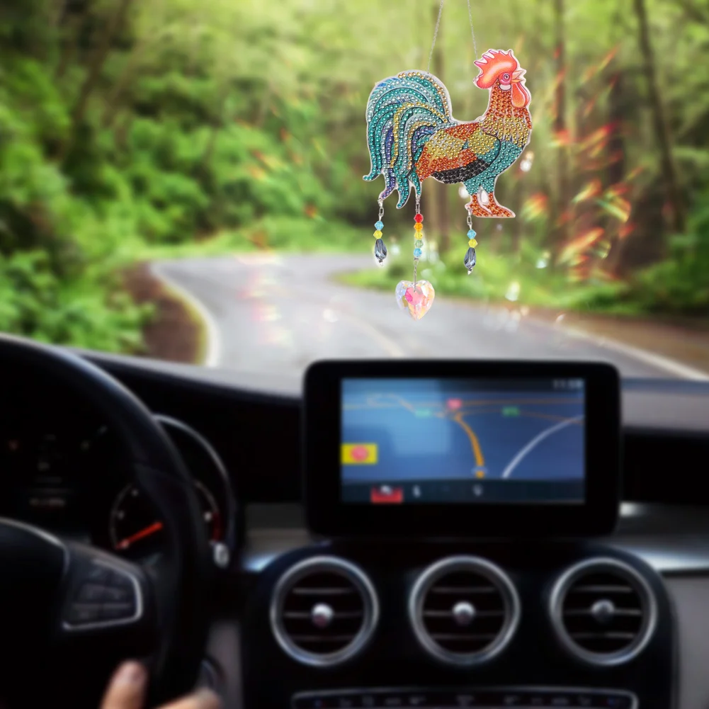 DIY Diamond Painting Sun Catcher - Peacock