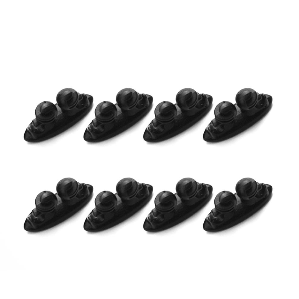 

8pcs Car Wire USB Cable Holder Tie Clip Fixer Organizer Black Line Clamp, 501 Original