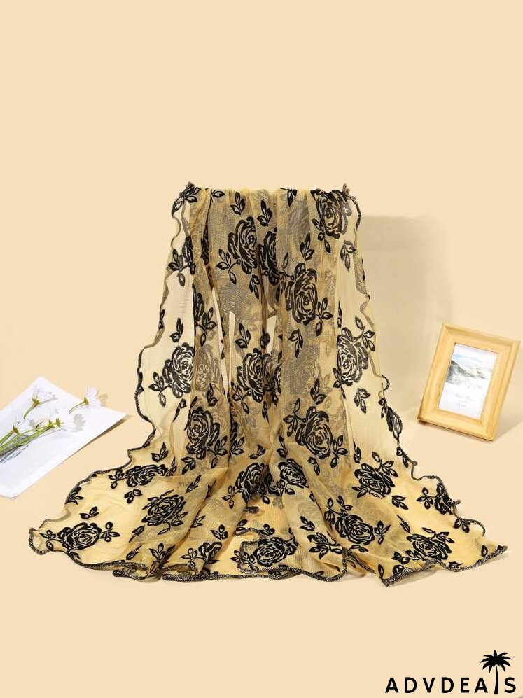 Flower Pattern Scarf