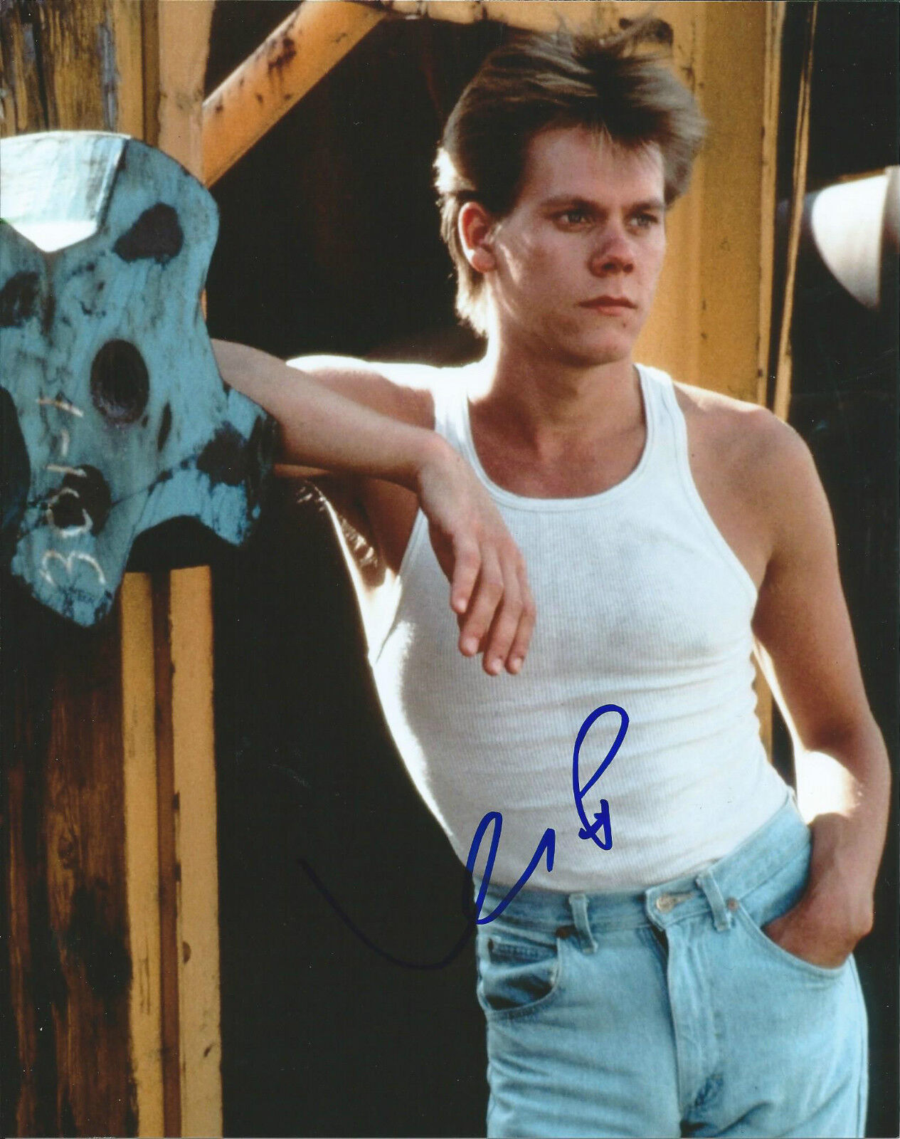 **GFA Footloose Movie *KEVIN BACON* Signed 8x10 Photo Poster painting K3 COA**