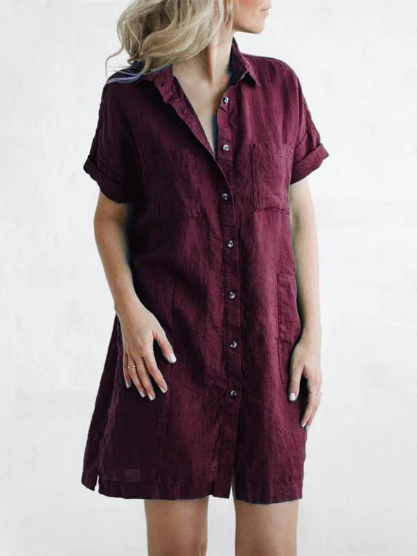 Casual cotton and linen top