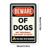 Dog Warning- Vintage Metal Signs(12*16Inch)