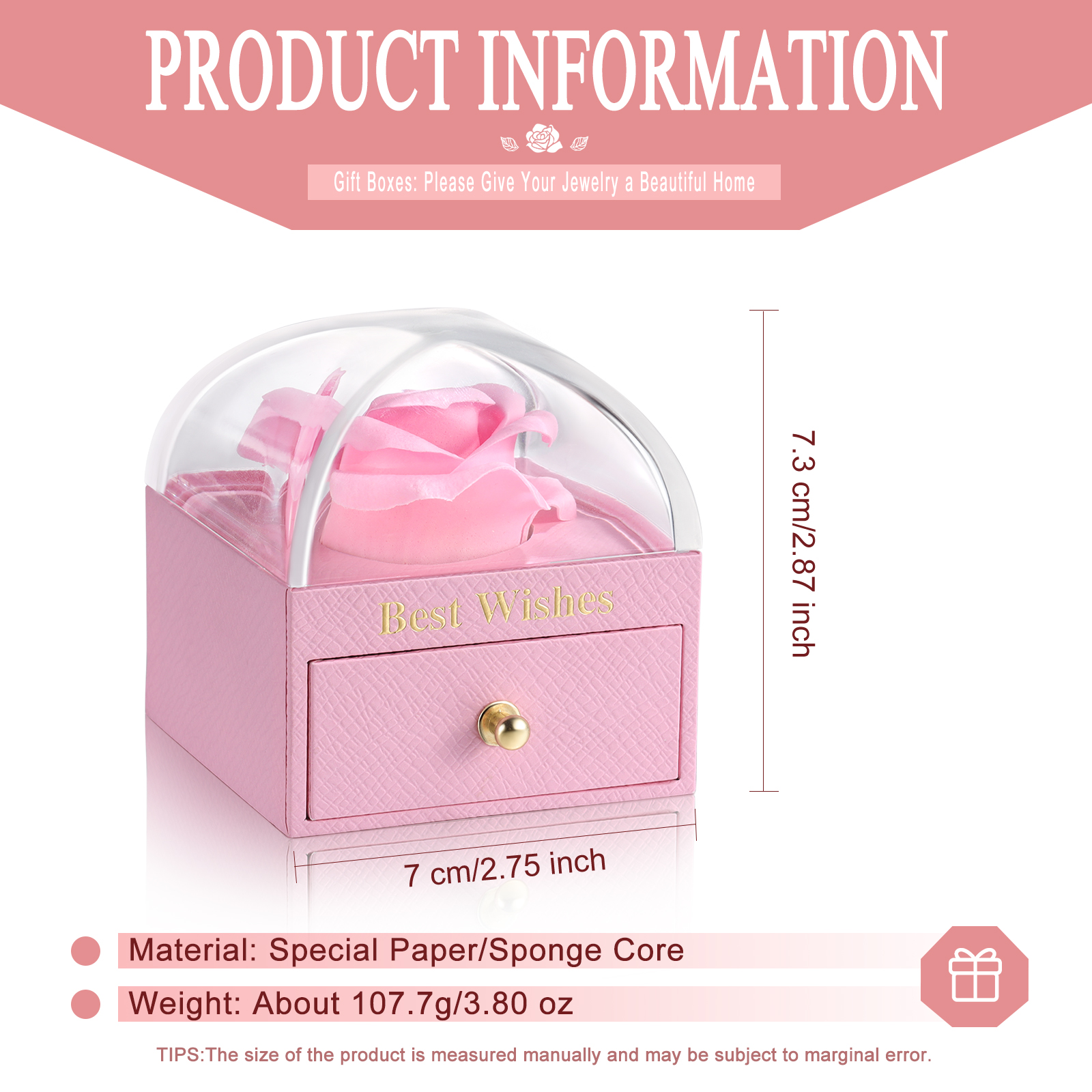 Enchanted Rose Jewelry Box Gift Package-Jessemade AU