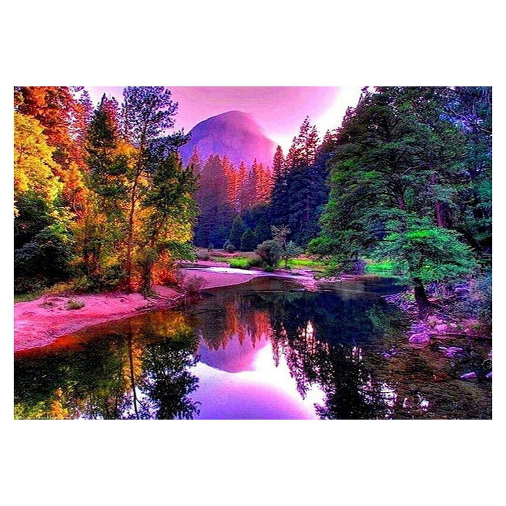 Diamond Painting - Full Round - River Scenery(40*30cm)